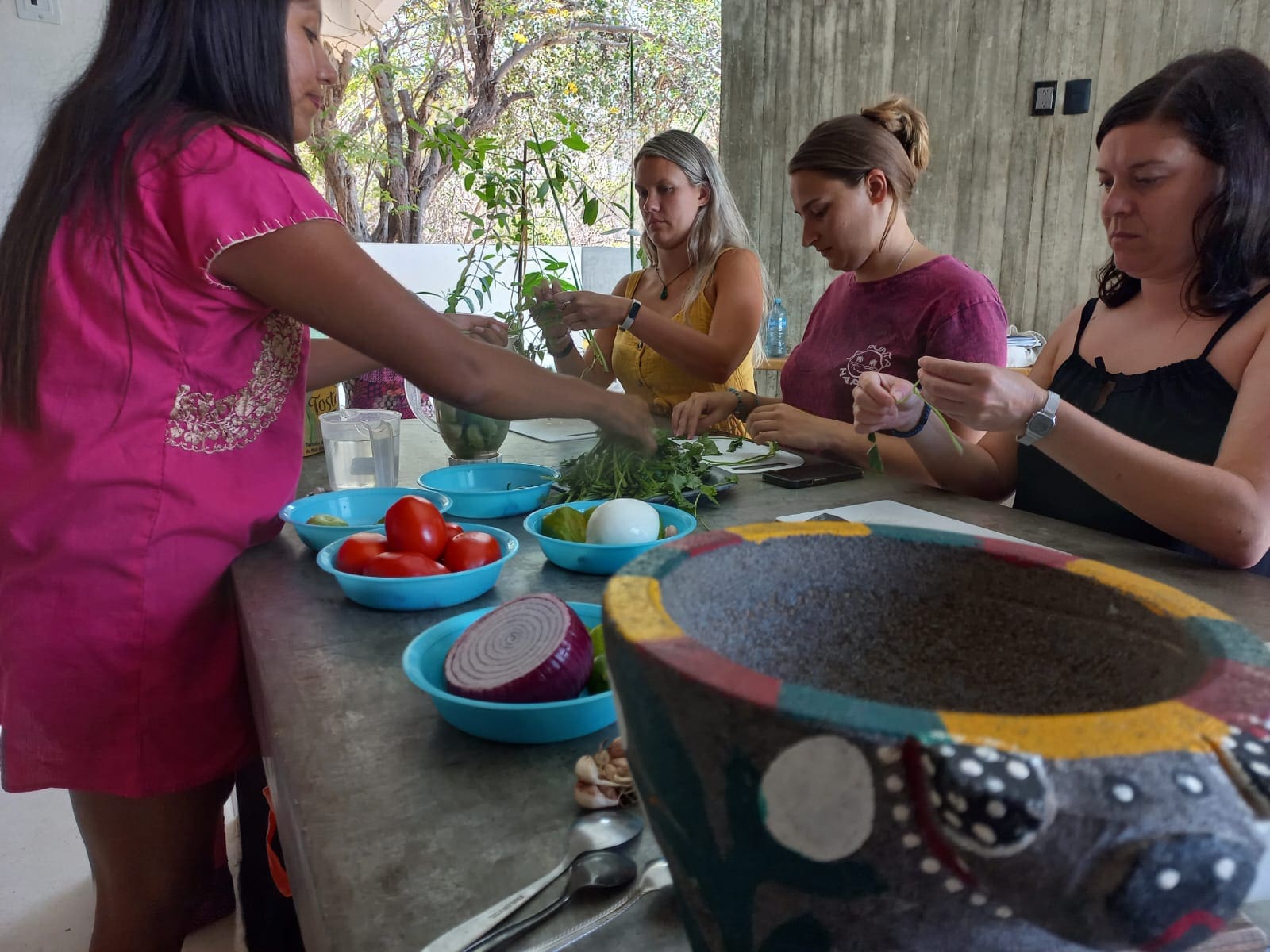 cooking oaxacan dishes